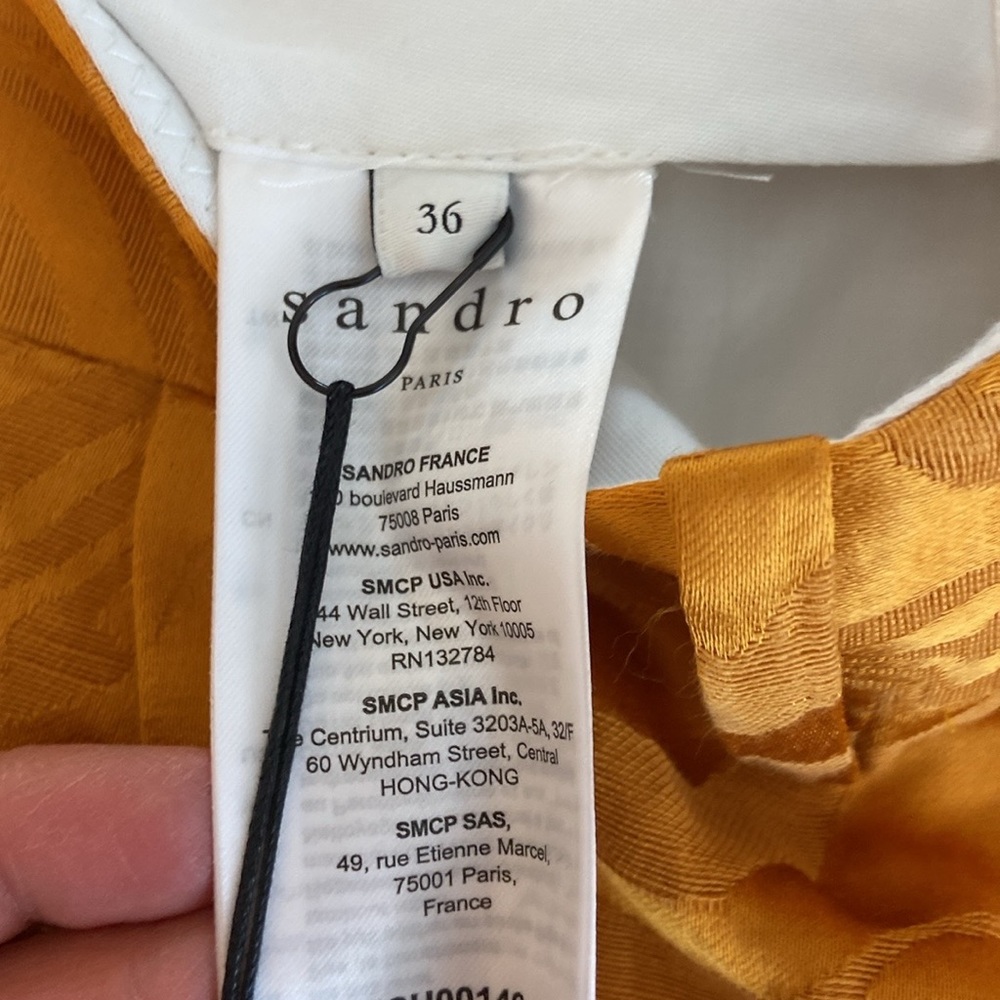 Sandro Orsino Wide Jacquard Shorts Size 1/36 - Picture 12 of 13